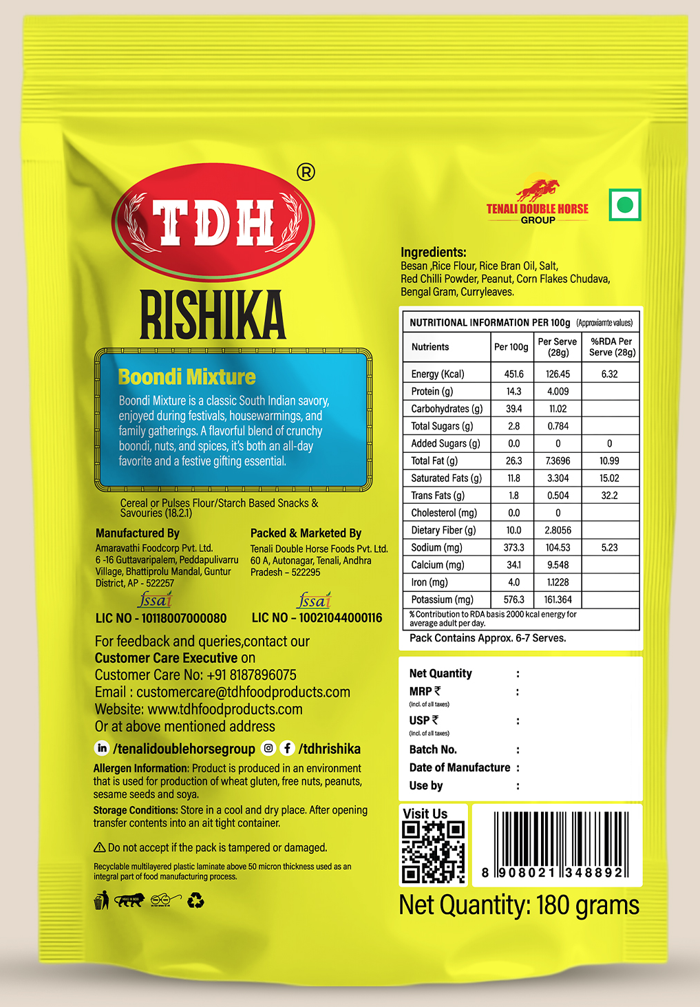 BOONDI MIXTURE 180 GRAMS