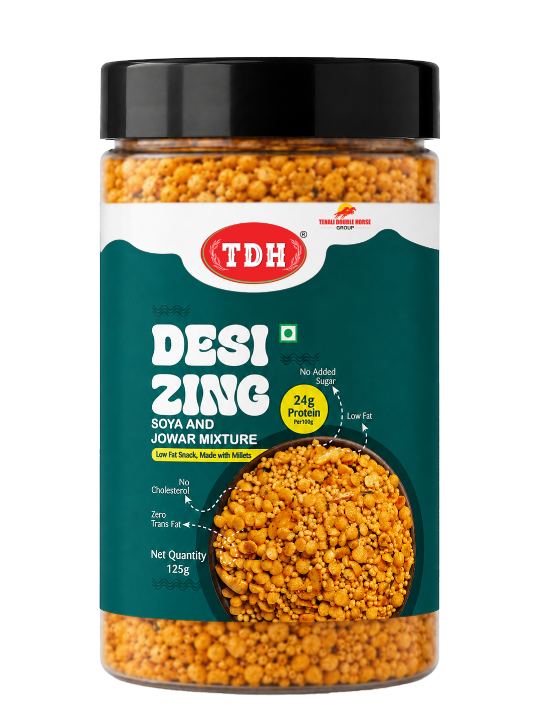 TDH DESI ZING SOYA AND JOWAR MIXTURE 125g