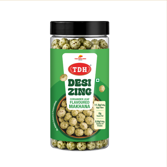 TDH- Desi Zing Coriander Leaf Flavored Makhana (35 Grams)
