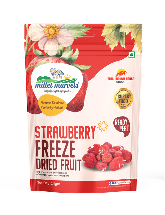 Strawberry Freeze Dried Fruit – 100% Natural Crispy Superfruit Snack