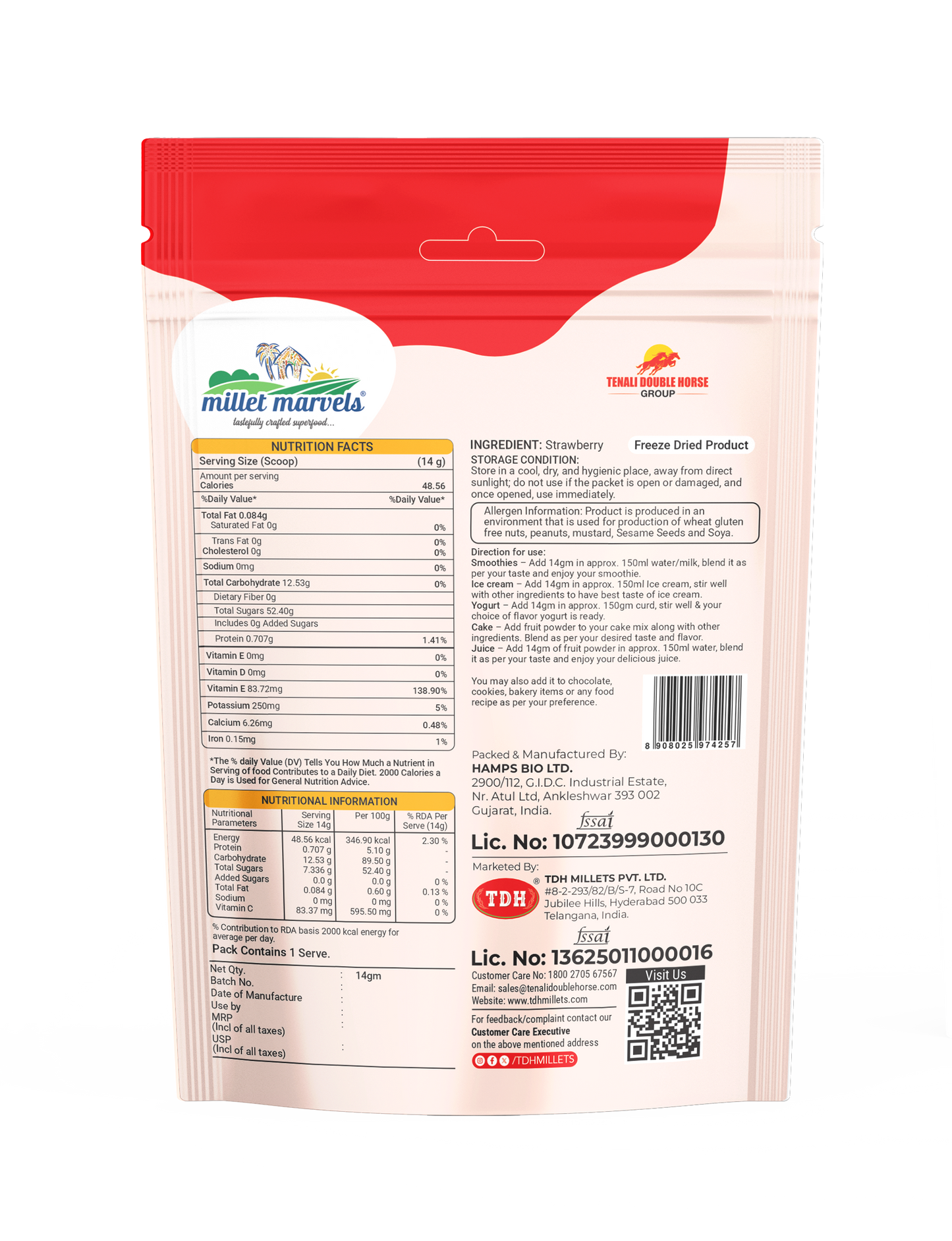 Strawberry Freeze Dried Fruit – 100% Natural Crispy Superfruit Snack