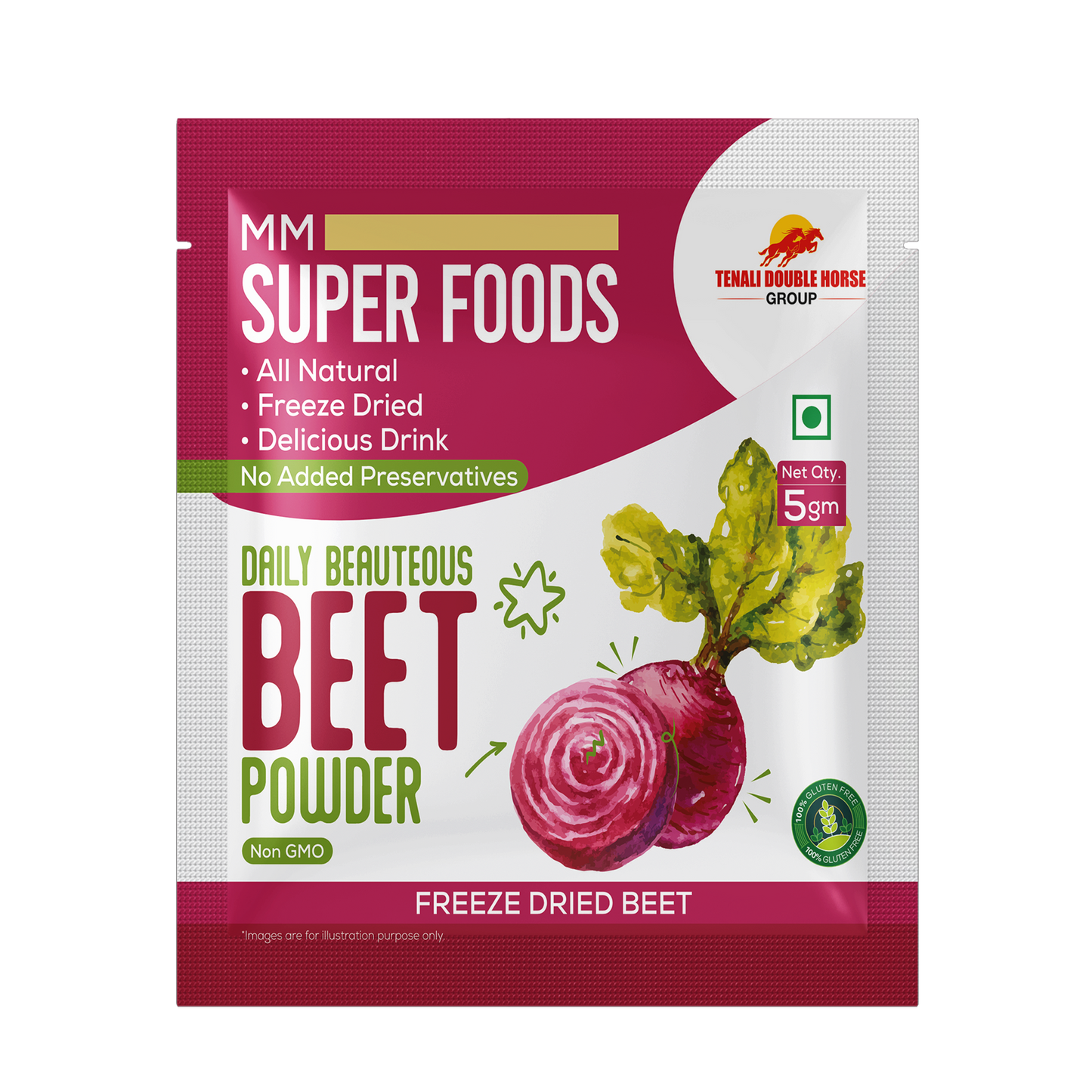 Daily Beauteous Beet Powder – Freeze Dried Beetroot (10 Sachets Box)