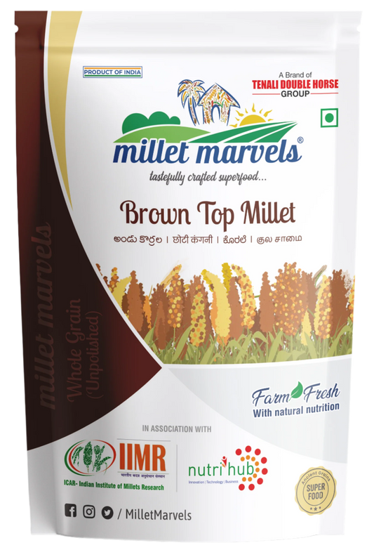 Brown Top Millet Grains 500gms ( Vacuum packed )