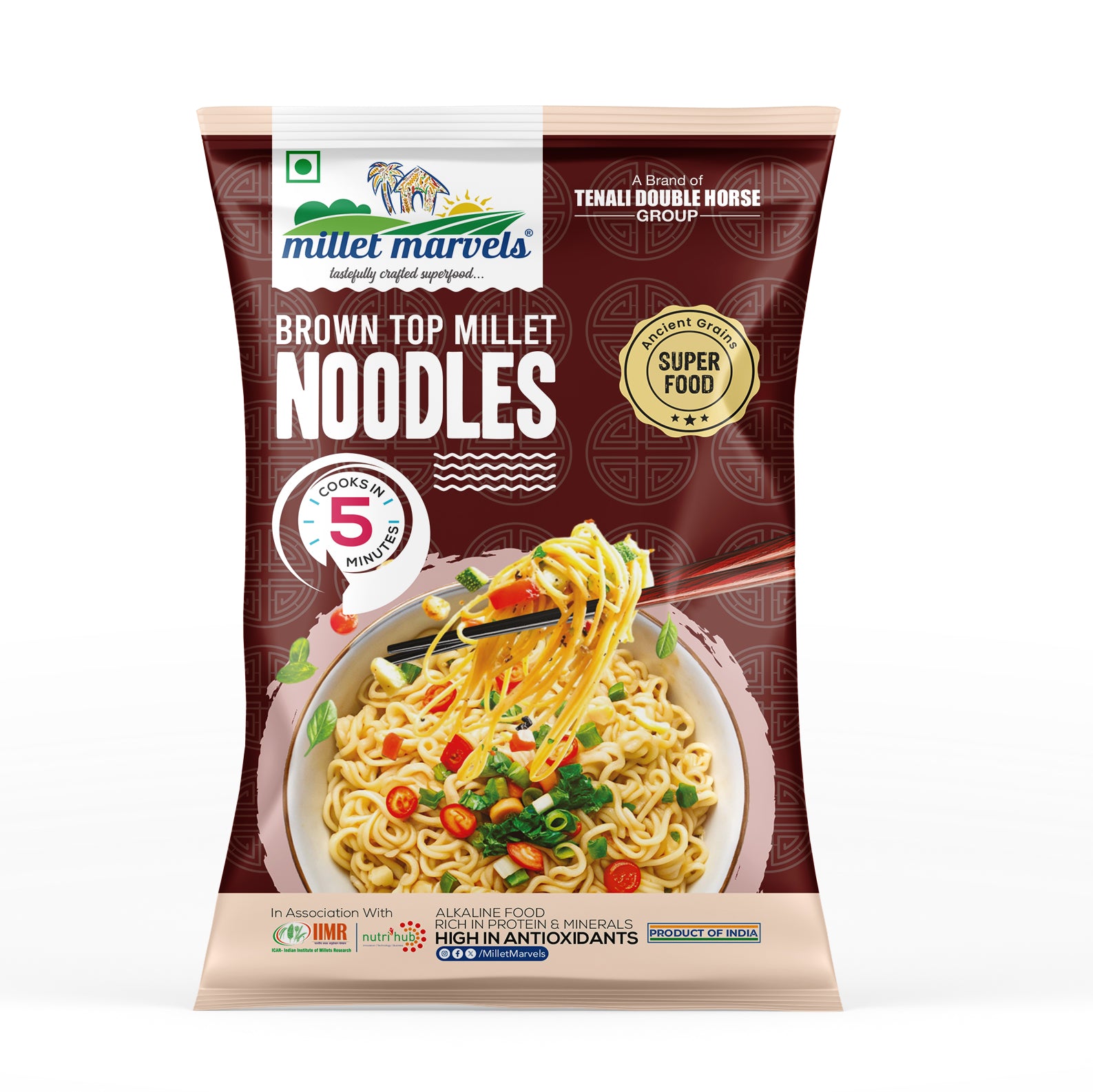 Millet Marvels Brown Top Millet Noodles