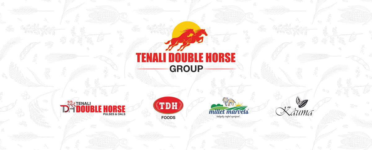 Logos of Tenali Double Horse Group on a white background