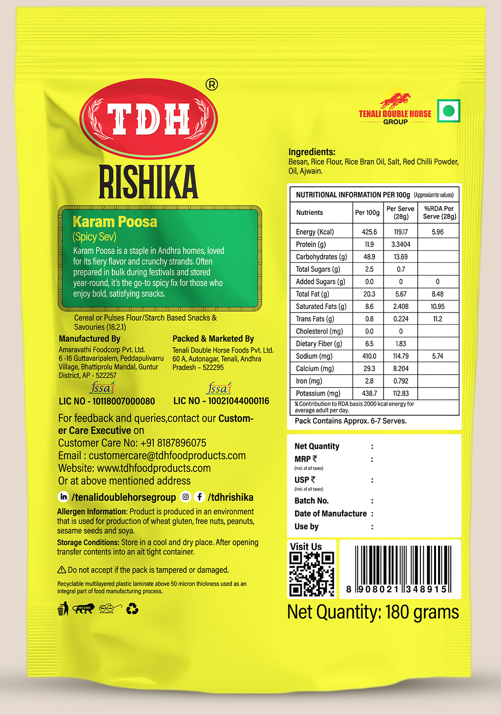 KARAM POOSA 180 GRAMS