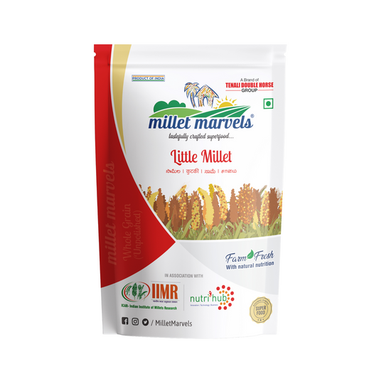 Millet Marvels Little Miller packaging on a white background