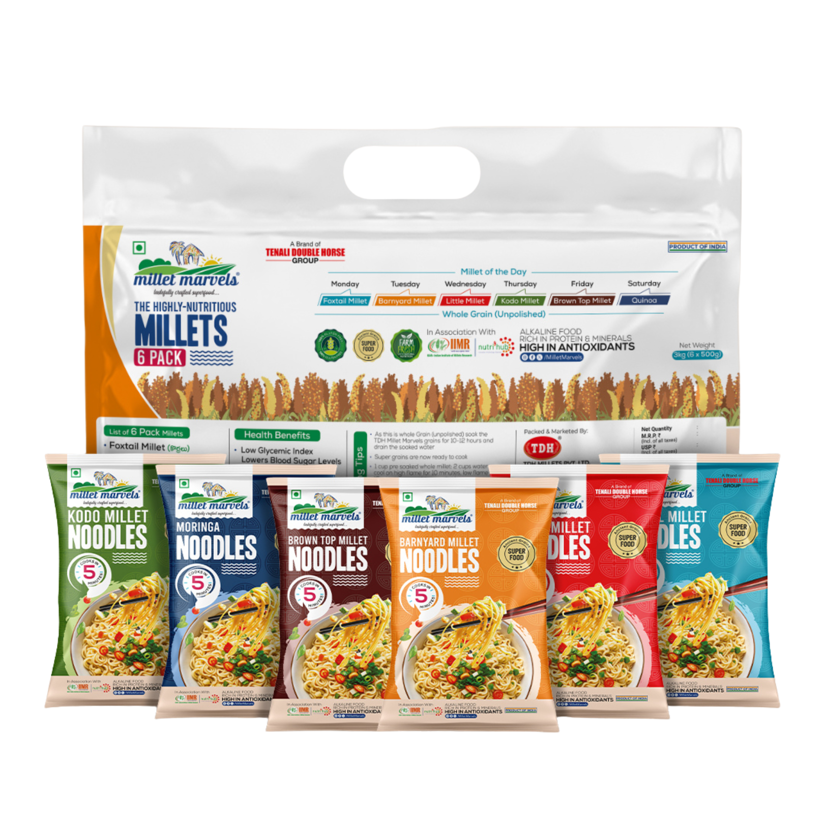 millet noodles pack of 6