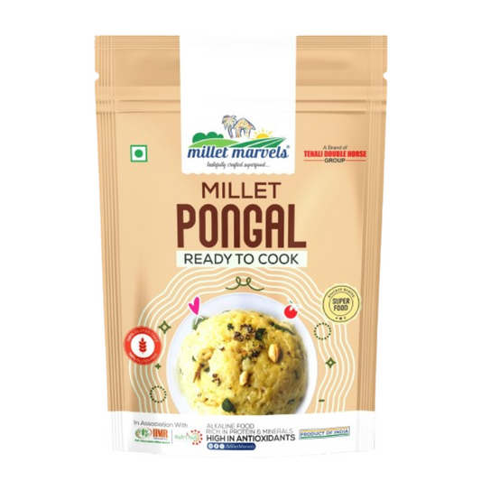 Millet Marvels Millet Pongal packaging on a white background