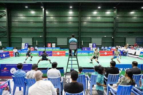 Badminton match.